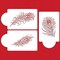 Peacock Feather Cake Stencil Set | C723 by Designer Stencils | Cake Decorating Tools | Baking Stencils for Royal Icing, Airbrush, Dusting Powder | Reusable Plastic Food Grade Stencil for Cakes | Easy to Use & Clean Cake Stencil
